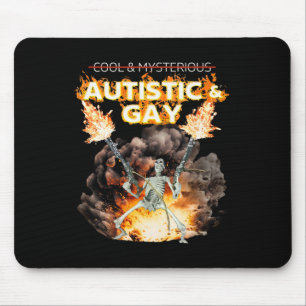 Tapis De Souris Squelette Autiste Et Gay Maudit Autisme Mème