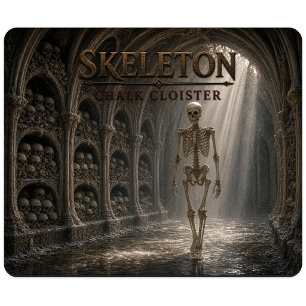 Tapis De Souris Squelette Cloître à la Craie Réalisme Sombre