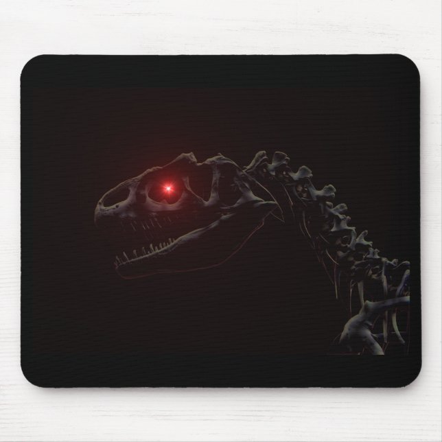 Tapis De Souris Squelette de Dinosaur Zombie (Devant)