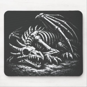 Tapis De Souris Squelette de dragon — par BurnsInHell