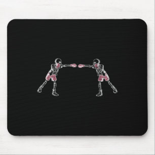 Tapis De Souris Squelette de kickboxing drôle Kick Boxer Boxe Grap