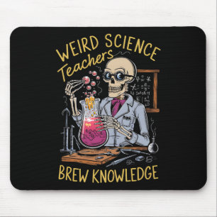 Tapis De Souris Squelette de science bizarre Halloween Professeurs