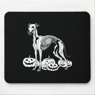 Tapis De Souris Squelette de Whippet Anniversaire Halloween Chien