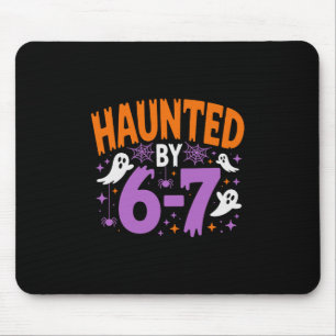 Tapis De Souris Squelette d'Halloween ensorcelé Numéro Six Sept Ha