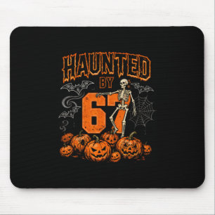 Tapis De Souris Squelette d'Halloween Hanté Six Sept Nombre Gen Al