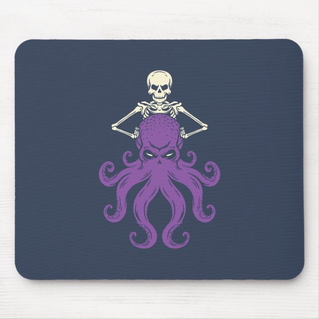 Tapis De Souris Squelette d'Octopus (Devant)