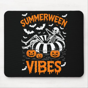 Tapis De Souris squelette flottant piscine citrouille vibrations S