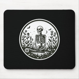 Tapis De Souris Squelette Gardener Plantes Jardin d'Halloween 1