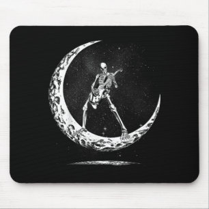 Tapis De Souris Squelette jouant de la guitare groupe de rock and