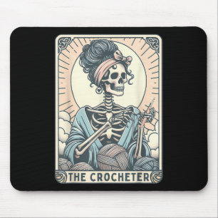 Tapis De Souris Squelette La Maman Crocheteuse Carte de Tarot Tric
