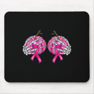 Tapis De Souris Squelette poitrine Citrouille cancer du sein Hallo