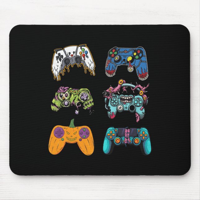 Tapis De Souris Squelette Zombie Contrôleurs de jeu Halloween pour (Devant)