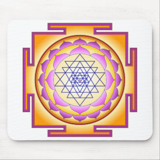 Tapis De Souris Sri Yantra Chakra Shiva Shakti Navayoni Goddess 