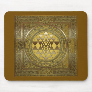 Tapis De Souris Sri Yantra Gold - Pad de souris