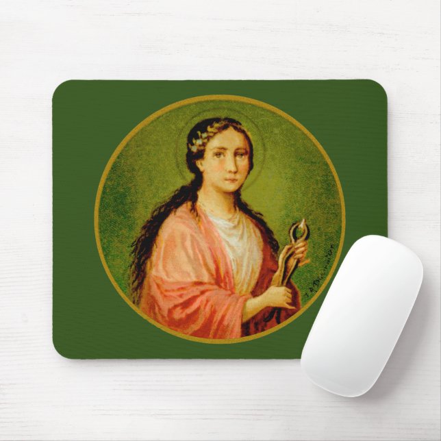 Tapis De Souris St. Apollonia (BLA 001) Horizontal (Avec souris)