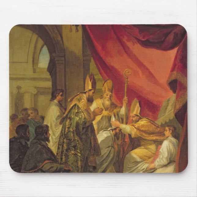 Tapis De Souris St Augustine a ordonné en tant qu'évêque (Devant)