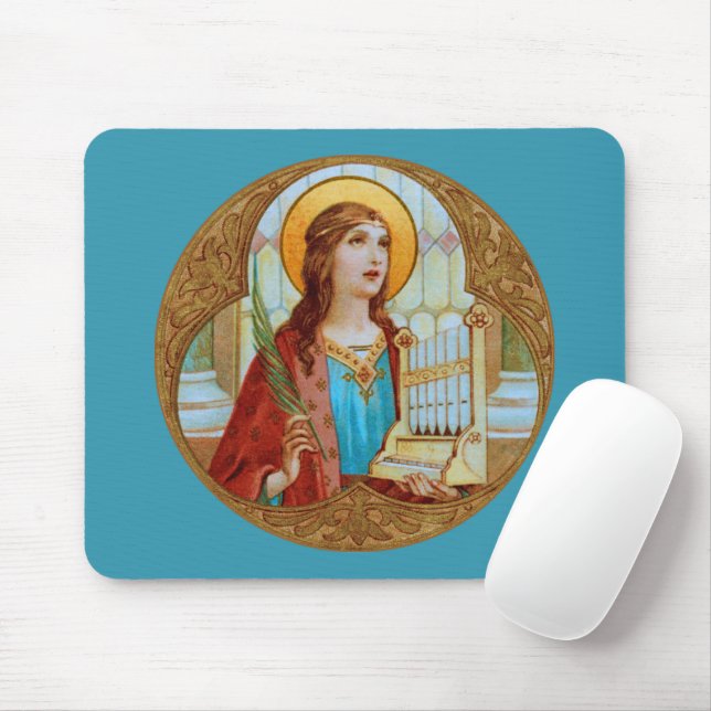 Tapis De Souris St. Cecilia de Rome (BK 003) Horizontal (Avec souris)