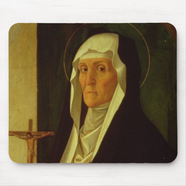 Tapis De Souris St Clare, c.1485-90 (tempera sur le panneau) (Devant)