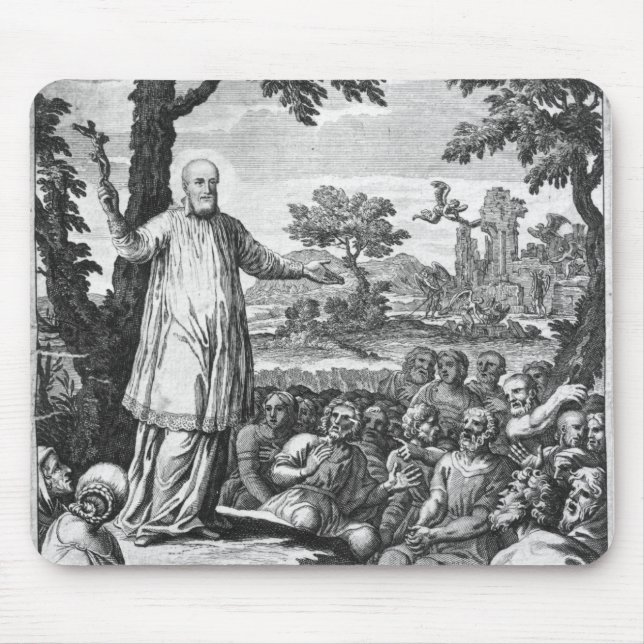 Tapis De Souris St Francis des ventes prêchant au (Devant)