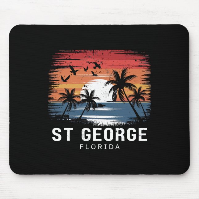 Tapis De Souris St George Floride Surfant Surfeur  (Devant)