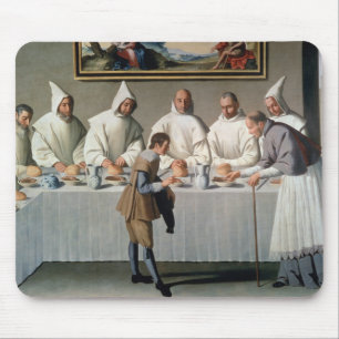 Tapis De Souris St Hugh de Cluny (1024-1109) dans le réfectoire d