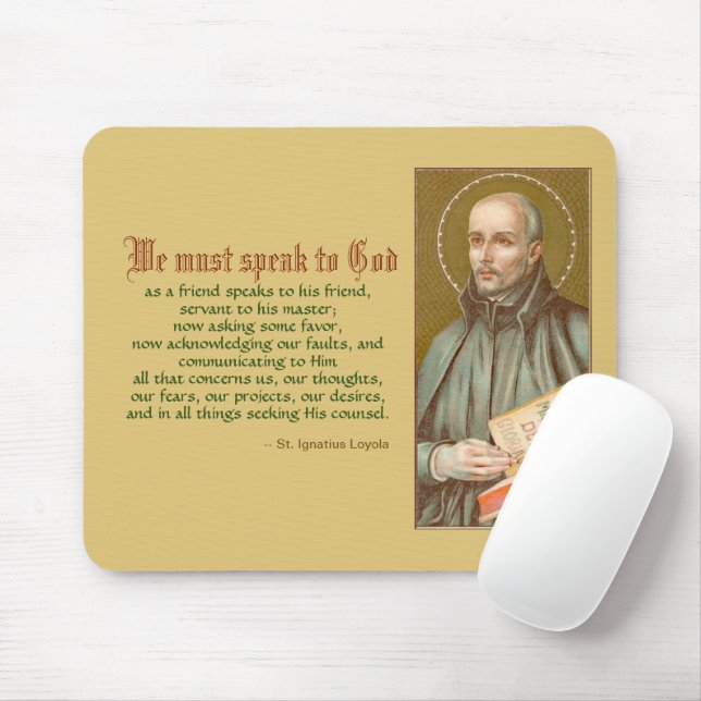 Tapis De Souris St. Ignatius Loyola (JM 27 ; Citation) (Avec souris)