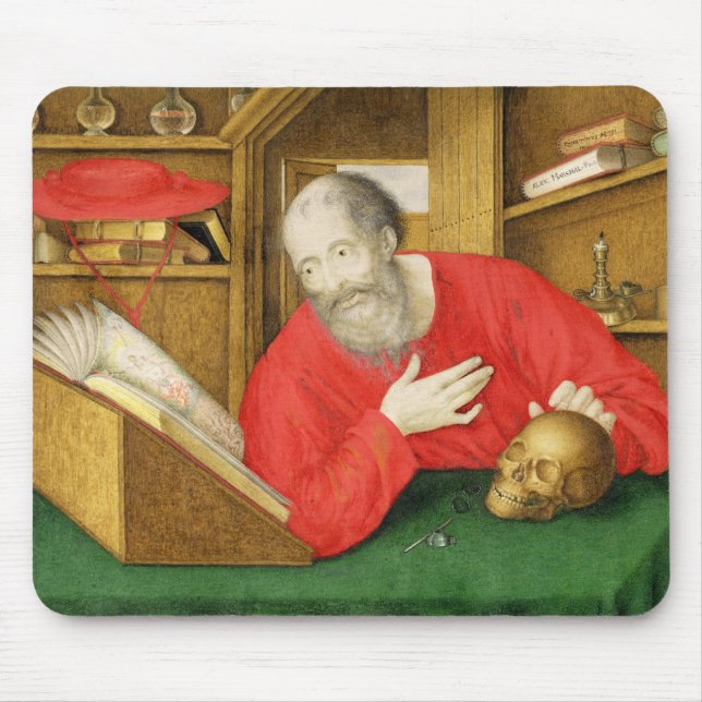 Tapis De Souris St Jerome dans son étude, 1650 (bodycolour et la (Devant)