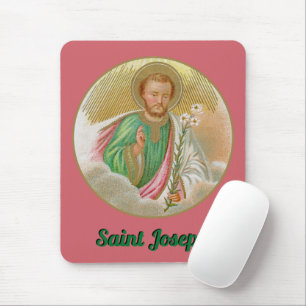 Tapis De Souris St. Joseph d'une "carte de pèlerinage" (Détail; B