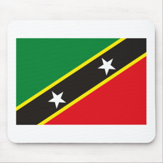 Tapis De Souris St Kitts et drapeau Mousepad du Niévès