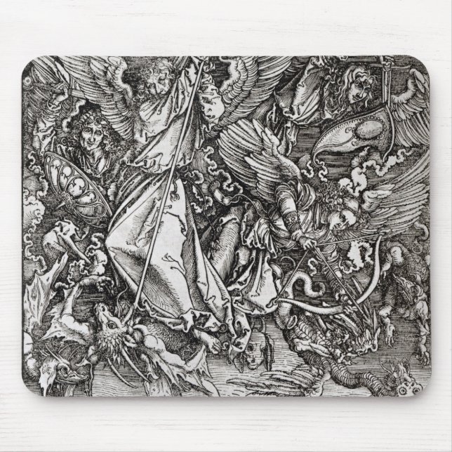 Tapis De Souris St Michael et le dragon, d'un latin (Devant)