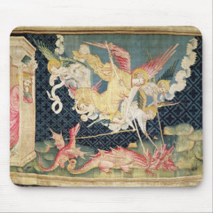 Tapis De Souris St Michael et ses anges combattant le dragon