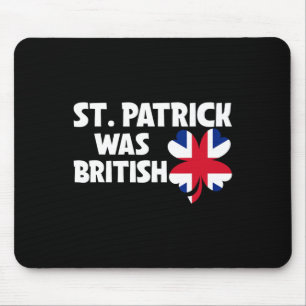 Tapis De Souris St Patrick Était Le Drapeau Britannique St patrick