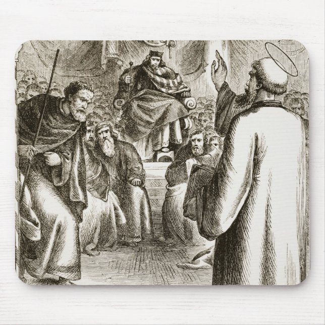 Tapis De Souris St Patrick prêchant chez Tara, 'du trias Thu (Devant)