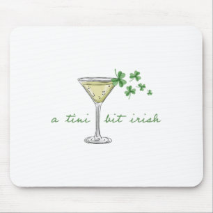 Tapis De Souris St. Patricks Martini Irlandais Baby A Tini Bit Iri