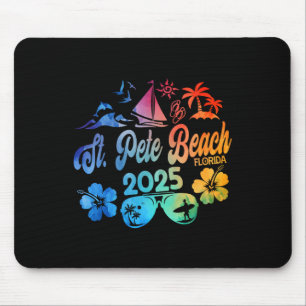 Tapis De Souris St. Pete Beach Floride 2025 Tie Dye Vacation Souve