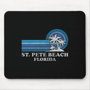 Tapis De Souris St Pete Beach Floride Vintage Famille Vacat été