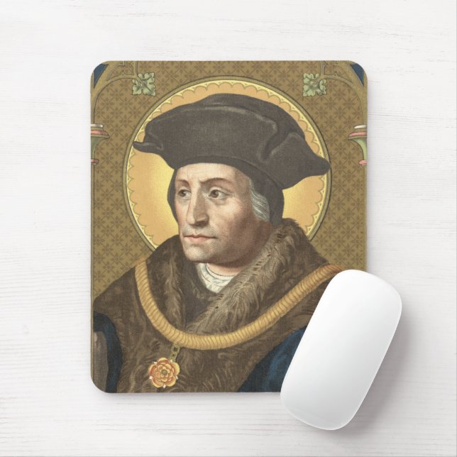 Tapis de souris St. Thomas More (SAU 026) 2 (Avec souris)