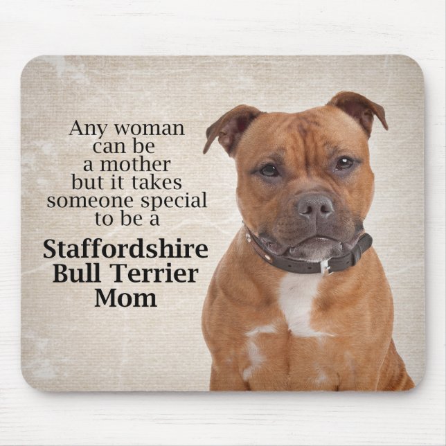 Tapis De Souris Staffie Maman Mousepad (Devant)