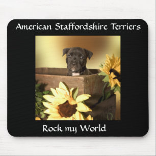 Tapis de souris Staffordshire Bull Terrier chiot