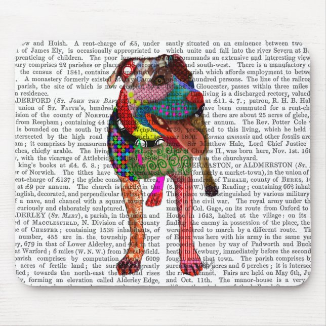 Tapis De Souris Staffordshire Bull Terrier - Patchwork (Devant)