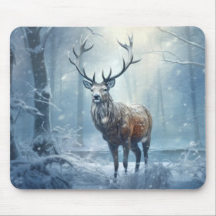 Tapis De Souris Stag Deer Animal Faune Sauvage Art coloré