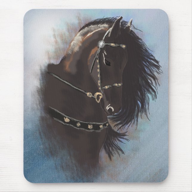 Tapis De Souris Stallion Portrait - Mousepad (Devant)