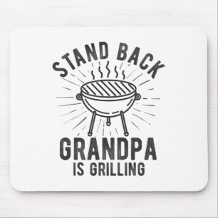 Tapis De Souris Stand Byck Grandpa Grill Bbq Pères Amoureux D