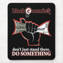 Tapis de souris standard "Buck and Ballot" (noir)