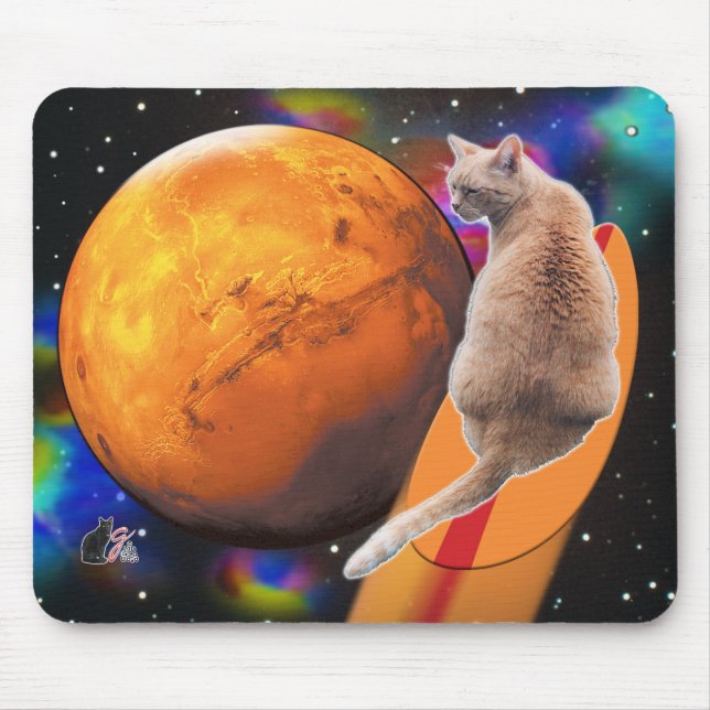 Tapis De Souris Star Surfer-Cat Chili Pepper (Devant)