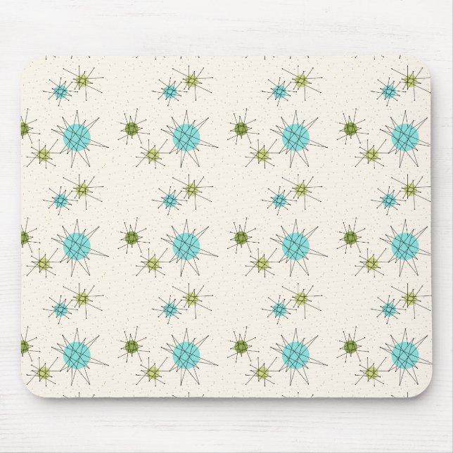 Tapis De Souris Starbursts atomique iconique Mousepad (Devant)