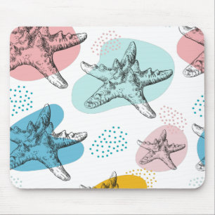 Tapis De Souris Starfish aux couleurs tendance motif élégant