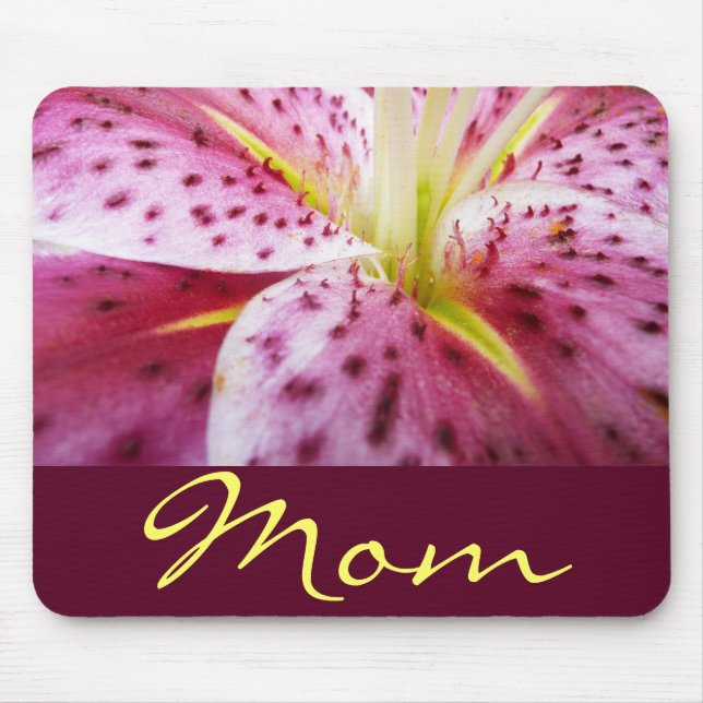 Tapis De Souris Stargazer Lily Mousepad personnalisé (Devant)