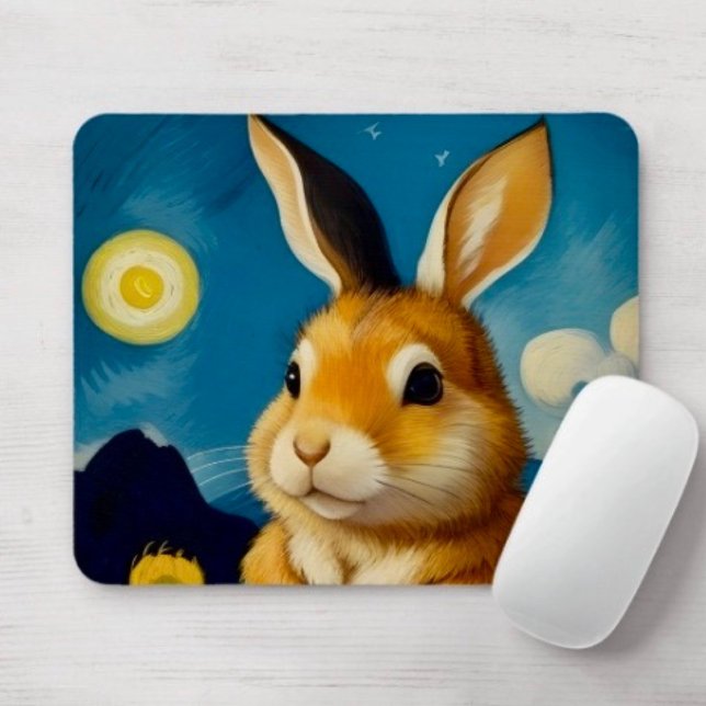 Tapis De Souris Starry Bunny Mousepad (Créateur téléchargé)