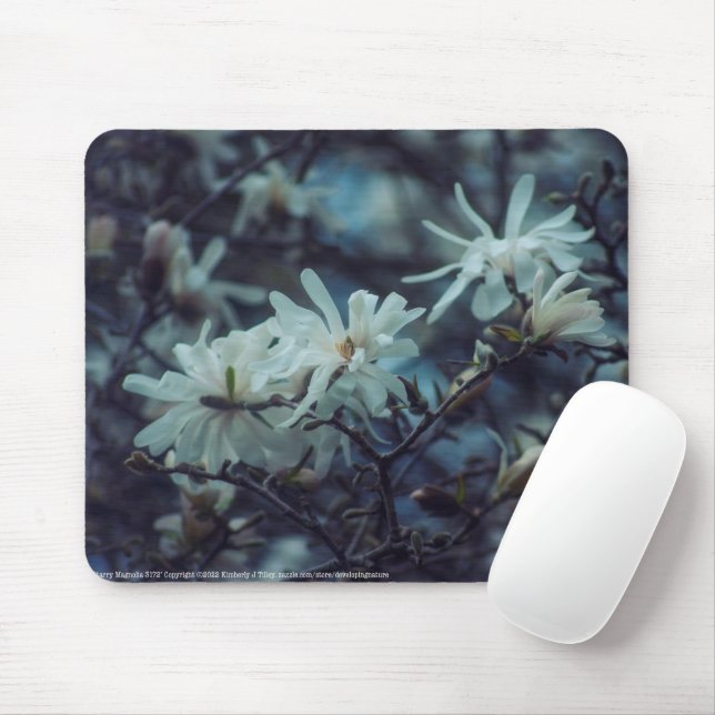 Tapis De Souris Starry Magnolia (Avec souris)